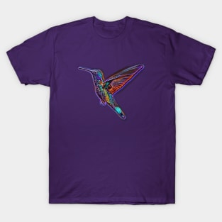 Hummingbird in Flight - Bird Art 1 T-Shirt